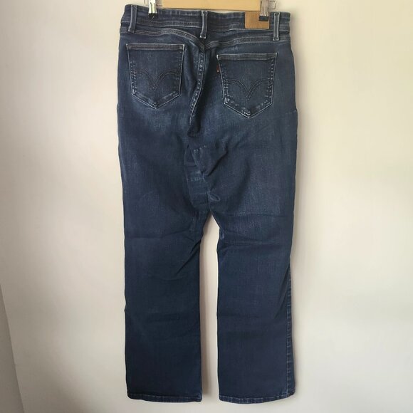 Levi’s 529 Curvy Bootcut Jeans Women’s Size 12L Dark Wash Stretch Denim - Picture 2 of 5